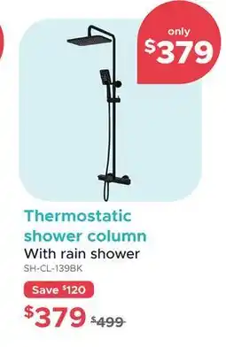 Bath Depot Thermostatic shower column offer