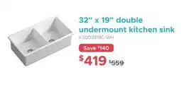 Bath Depot 32 x 19 double undermount kitchen sink offer