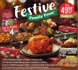 Swiss Chalet Festive Family Feast offer