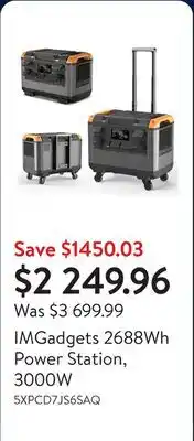 Walmart IMGadgets 2688Wh Power Station, 3000W offer