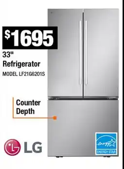 Home Depot 33 Refrigerator offer