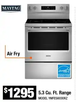 Home Depot 5.3 Cu. Ft. Range offer