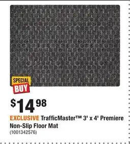 Home Depot EXCLUSIVE TrafficMaster 3' x 4' Premiere Non-Slip Floor Mat offer