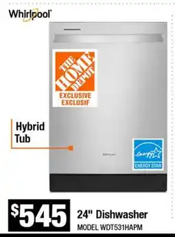 Home Depot 24 Dishwasher offer