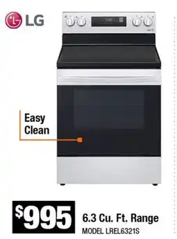 Home Depot 6.3 Cu. Ft. Range offer
