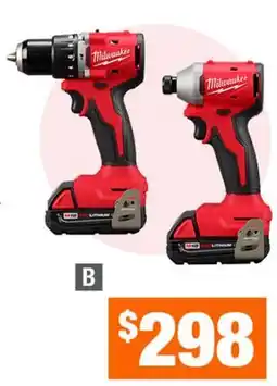 Home Depot Brushless Drill/Impact Driver Combo Kit offer