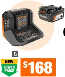 Home Depot EXCLUSIVE 4.0Ah Battery and Charger Kit offer