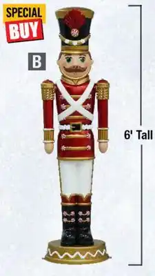 Home Depot 6' Candy Soldier Nutcracker offer