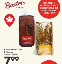 Longo's Baxter's Loaf Cake offer
