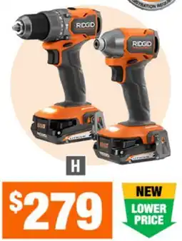 Home Depot EXCLUSIVE Sub-Compact 1/2 Hammer Drill $ Impact Kit offer