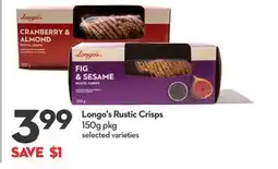 Longo's Rustic Crisps offer