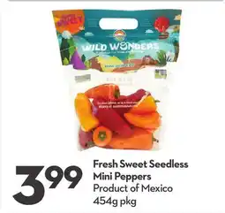 Longo's Fresh Sweet Seedless Mini Peppers offer
