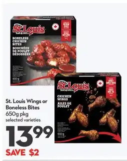 Longo's St. Louis Wings or Boneless Bites offer