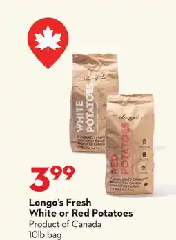Longo's Fresh White or Red Potatoes offer