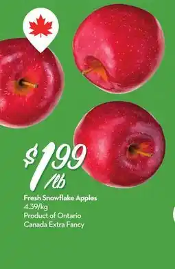 Longo's Fresh Snowflake Apples offer