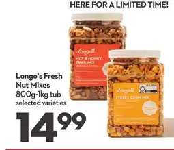 Longo's Fresh Nut Mixes offer