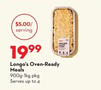 Longo's Oven-Ready Meals offer