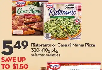 Longo's Ristorante or Casa di Mama Pizza offer