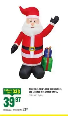 BMR PÈRE NOËL GONFLABLE ILLUMINÉ DEL offer