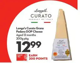 Longo's Curato Grana Padano DOP Cheese offer