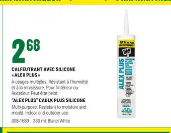 BMR CALFEUTRANT AVEC SILICONE  ALEX PLUS  offer