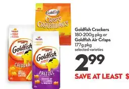 Longo's Goldfish Crackers 180-200g pkg or Goldfish Air Crisps 177g pkg offer