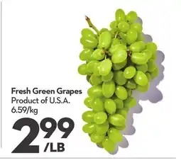 Longo's Fresh Green Grapes offer