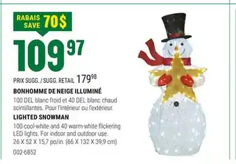 BMR LIGHTED SNOWMAN offer