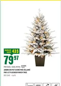 BMR ARBRE EN POT GIVRÉ PRÉ-ÉCLAIRÉ offer