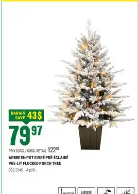 BMR ARBRE EN POT GIVRÉ PRÉ-ÉCLAIRÉ offer