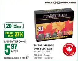 BMR MAXIMUM SACS DE JARDINAGE offer