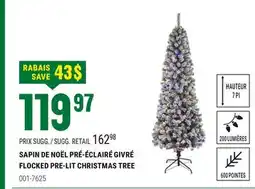 BMR SAPIN DE NOËL PRÉ-ÉCLAIRÉ GIVRÉ offer