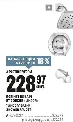 BMR ROBINET DE BAIN ET DOUCHE  LINDOR  offer