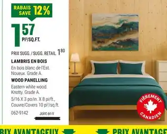 BMR LAMBRIS EN BOIS offer