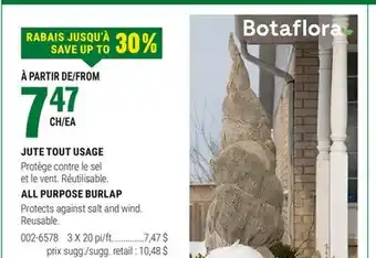 BMR JUTE TOUT USAGE offer