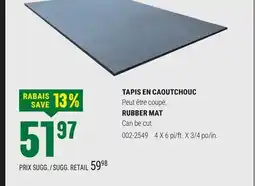 BMR TAPIS EN CAOUTCHOUC offer