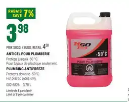 BMR ANTIGEL POUR PLOMBERIE offer