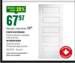 BMR INTERIOR DOOR offer