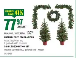 BMR ENSEMBLE DE 5 DÉCORATIONS offer