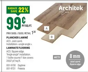 BMR PLANCHER LAMINÉ ARCHITEK offer
