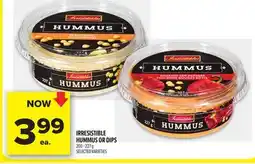 Metro IRRESISTIBLE HUMMUS OR DIPS offer