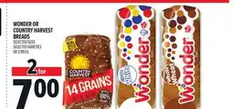 Metro WONDER OR COUNTRY HARVEST BREADS offer