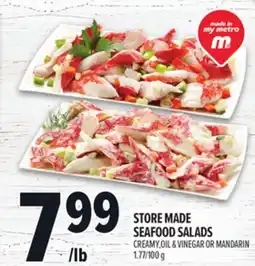 Metro STORE MADE SEAFOOD SALADS offer