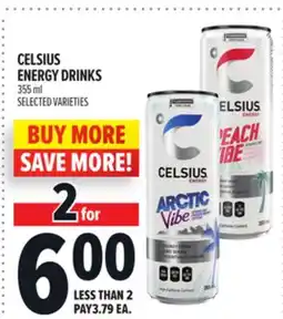 Metro CELSIUS ENERGY DRINKS offer