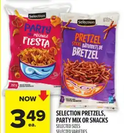 Metro SELECTION PRETZELS, PARTY MIX OR SNACKS offer