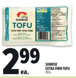 Metro SUNRISE EXTRA FIRM TOFU offer