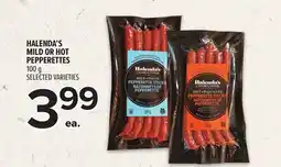 Metro HALENDA'S MILD OR HOT PEPPERETTES offer