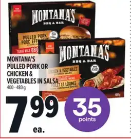 Metro MONTANA'S PULLED PORK OR CHICKEN & VEGETABLES IN SALSA offer