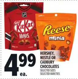 Metro HERSHEY, NESTLÉ OR CADBURY CHOCOLATES offer