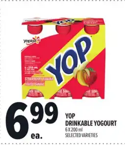 Metro YOP DRINKABLE YOGOURT offer